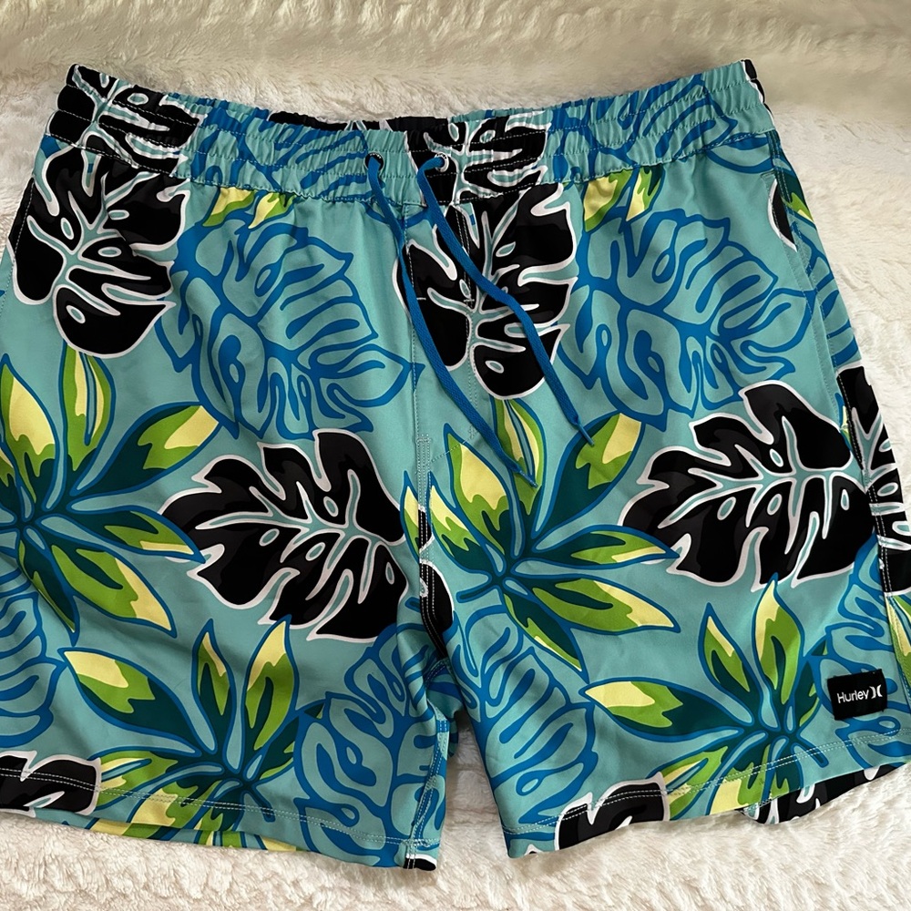 Hurley Men's Blue Tropical Swim Shorts